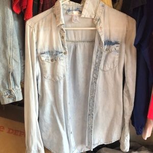 denim top